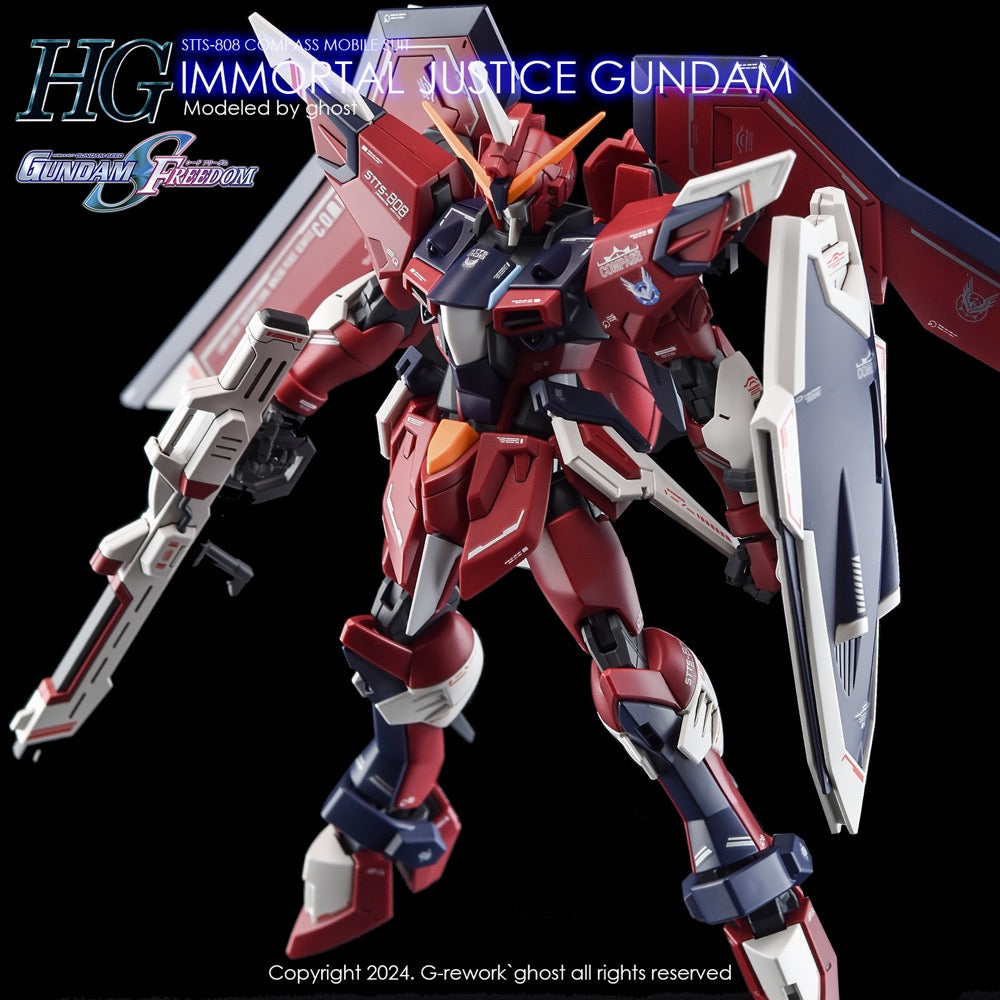 G-Rework CD-H244 Premium Decal for HG Seed Immortal Justice Gundam