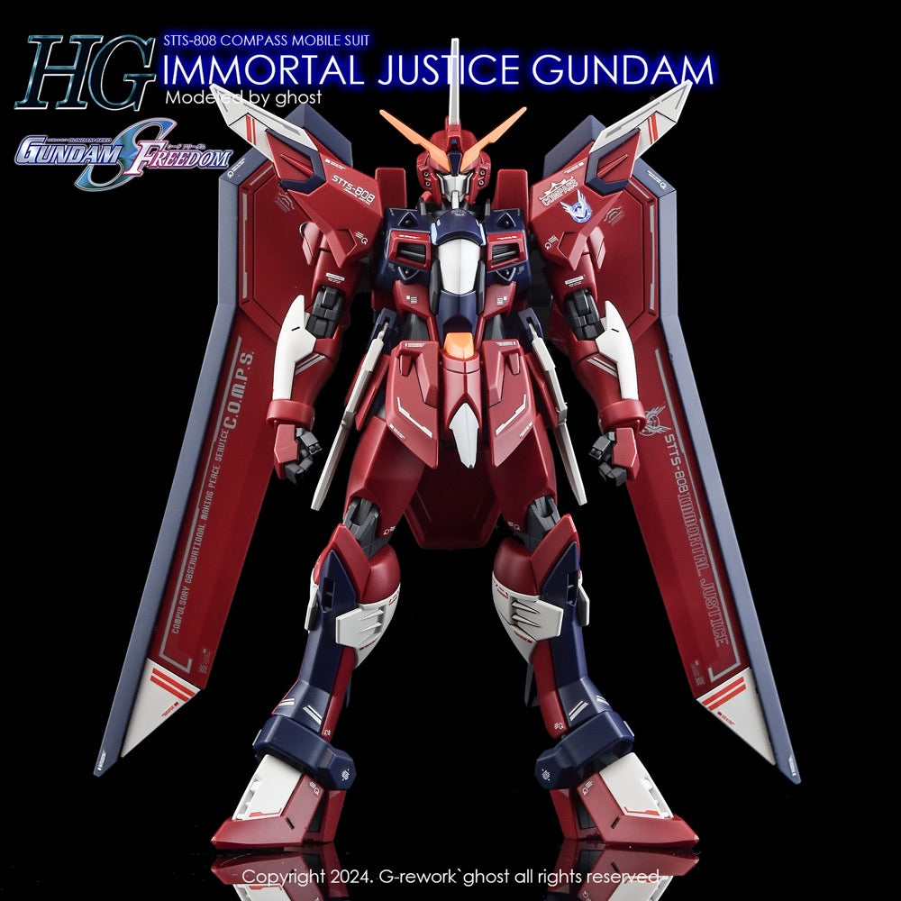 G-Rework CD-H244 Premium Decal for HG Seed Immortal Justice Gundam