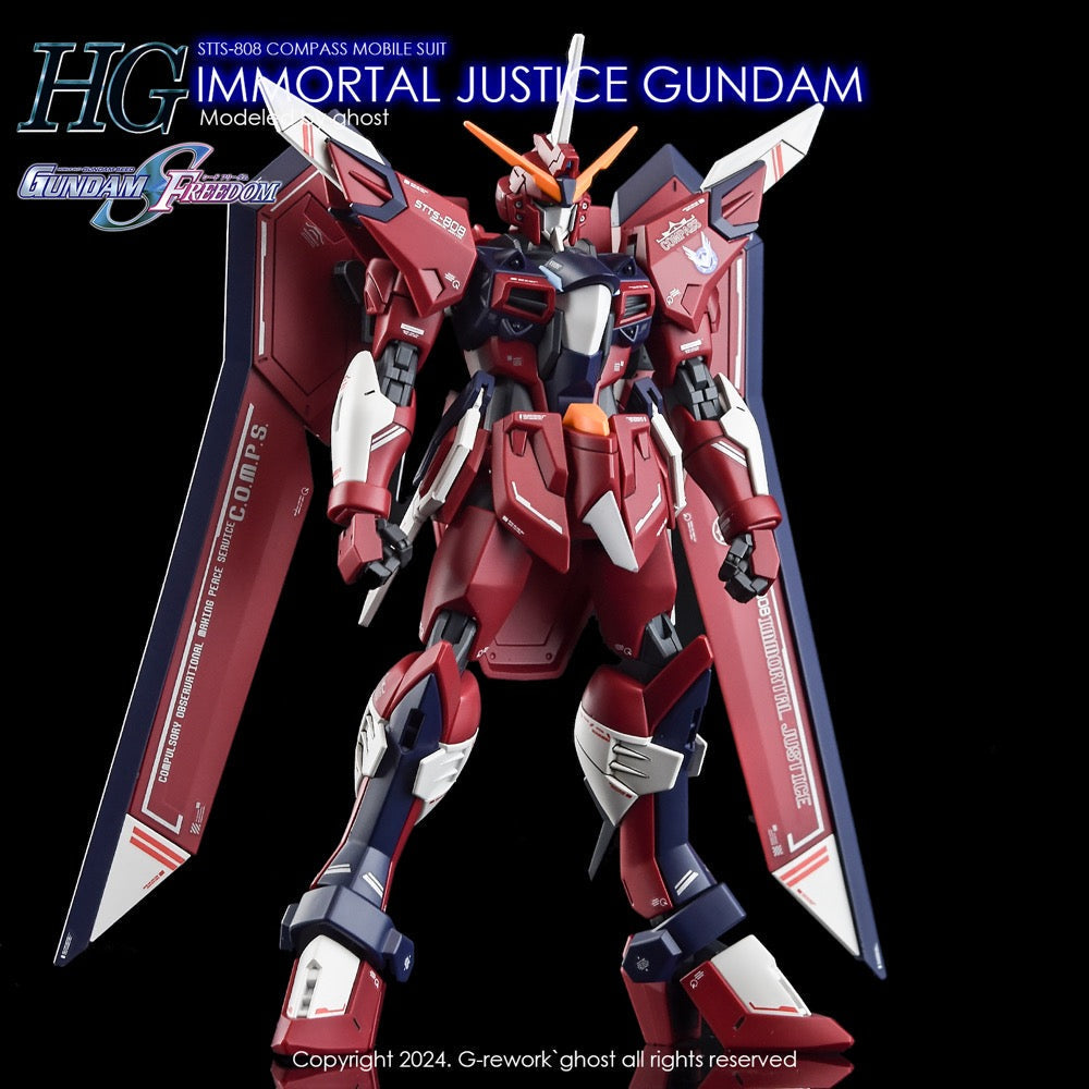 G-Rework CD-H244 Premium Decal for HG Seed Immortal Justice Gundam