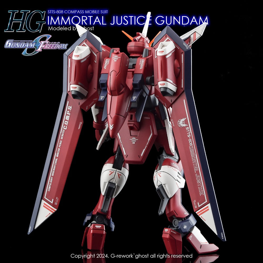 G-Rework CD-H244 Premium Decal for HG Seed Immortal Justice Gundam
