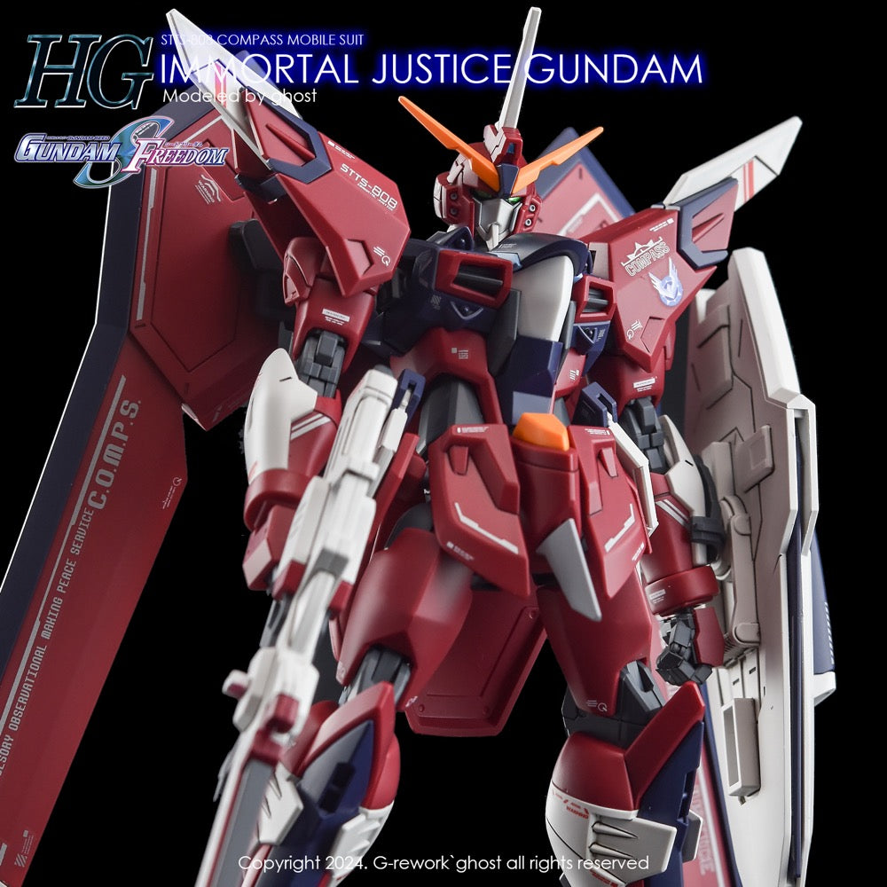 G-Rework CD-H244 Premium Decal for HG Seed Immortal Justice Gundam