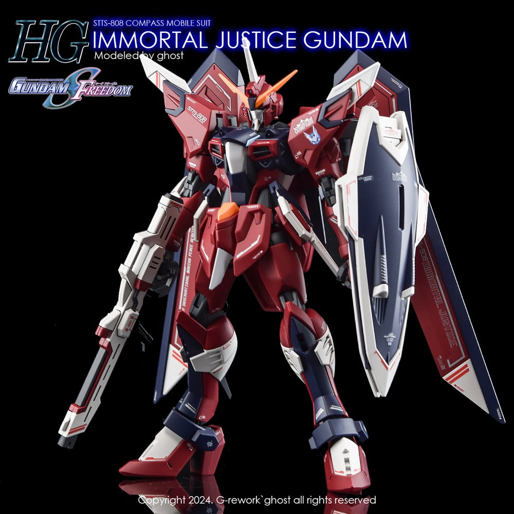 G-Rework CD-H244 Premium Decal for HG Seed Immortal Justice Gundam