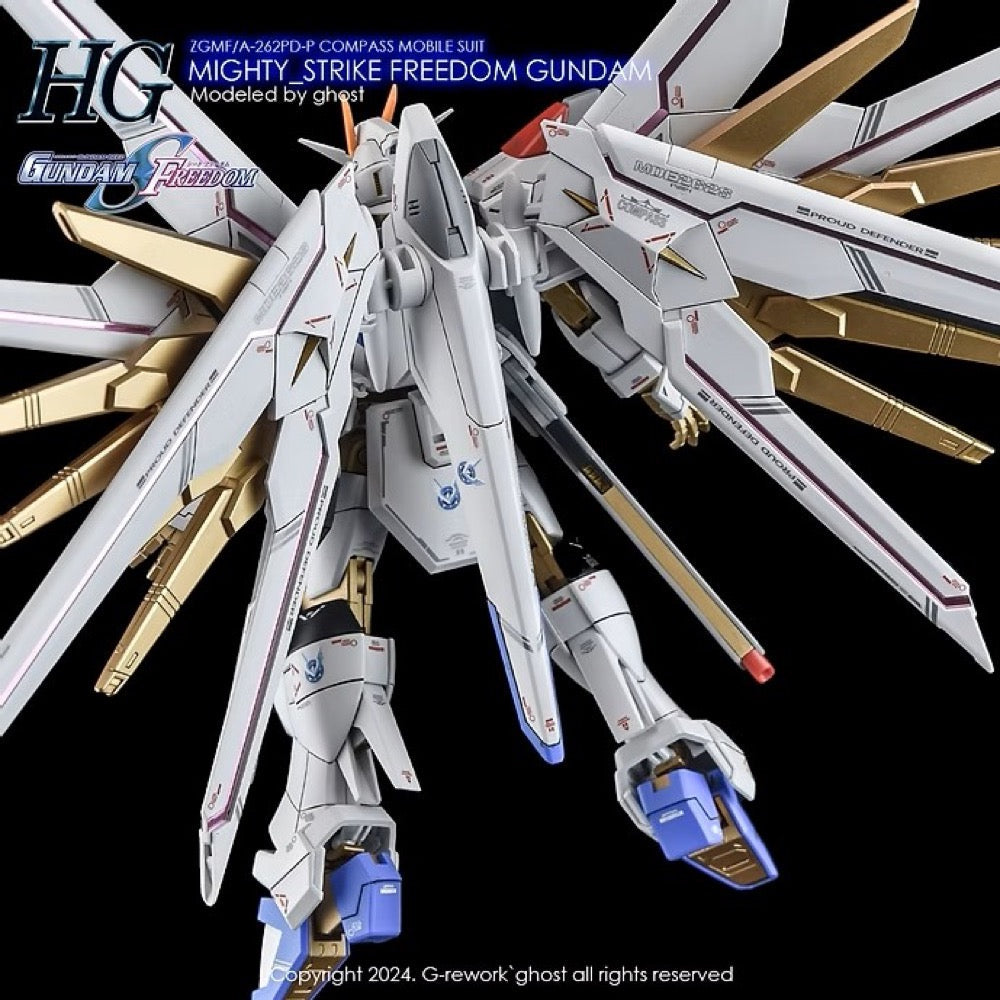 G-Rework CD-H250 Premium Decal for HG Mighty Strike Freedom Gundam