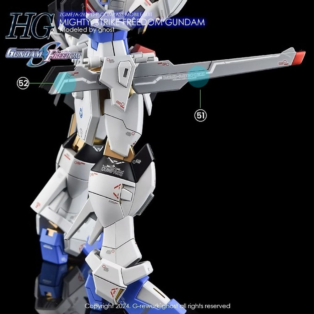G-Rework CD-H250 Premium Decal for HG Mighty Strike Freedom Gundam