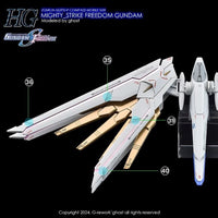 G-Rework CD-H250 Premium Decal for HG Mighty Strike Freedom Gundam
