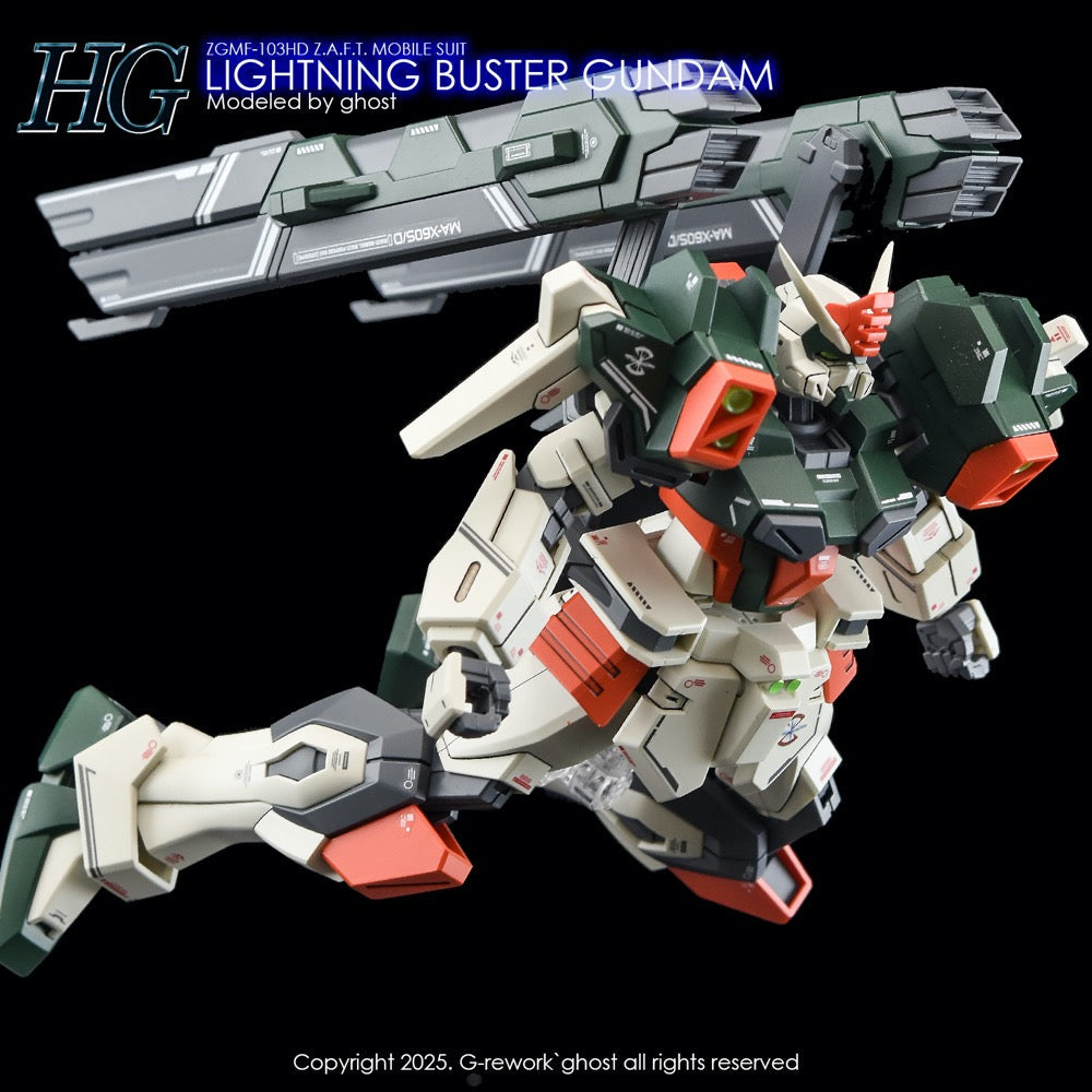G-Rework CD-H253 Premium Decal for HG Seed Lighting Buster Gundam