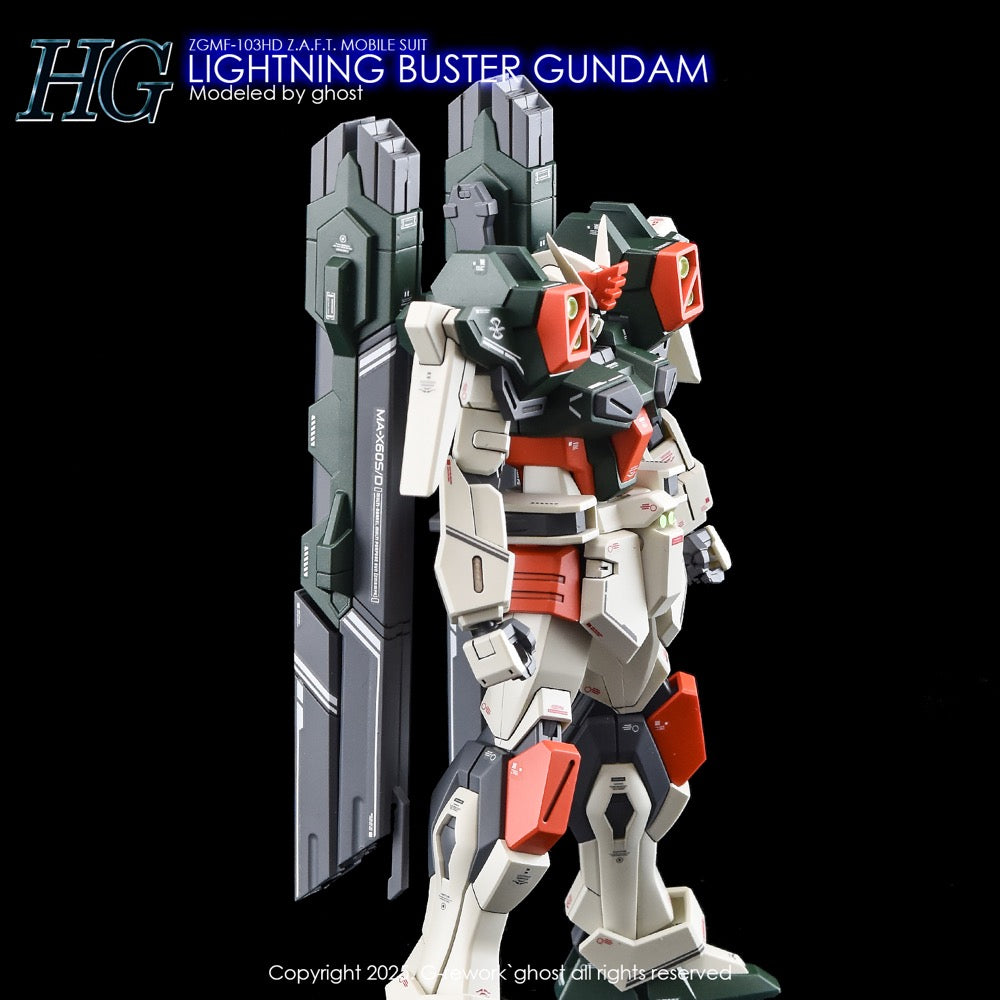 G-Rework CD-H253 Premium Decal for HG Seed Lighting Buster Gundam