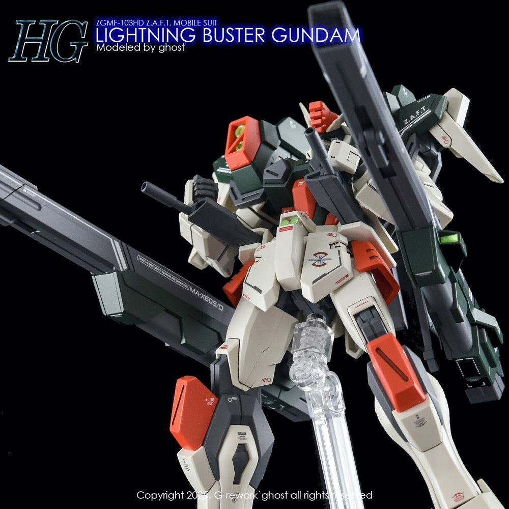 G-Rework CD-H253 Premium Decal for HG Seed Lighting Buster Gundam