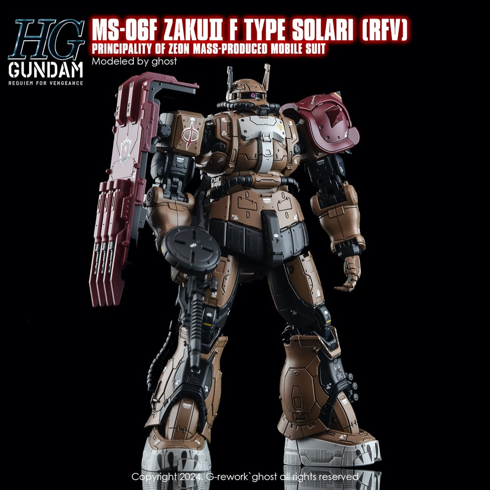 G-Rework CD-H254 Premium Decal for HG Rfv Ms-O6F Zakuii F Type Solari