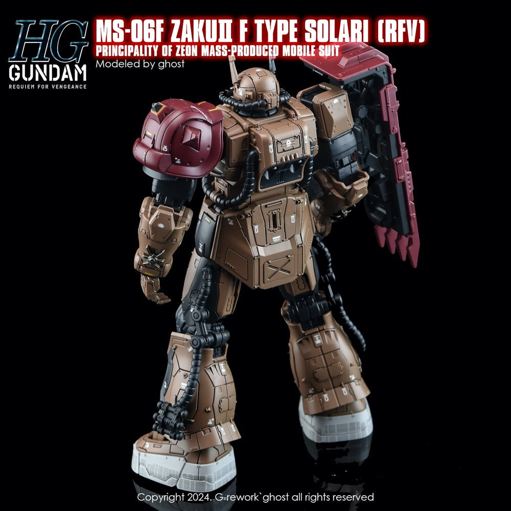 G-Rework CD-H254 Premium Decal for HG Rfv Ms-O6F Zakuii F Type Solari