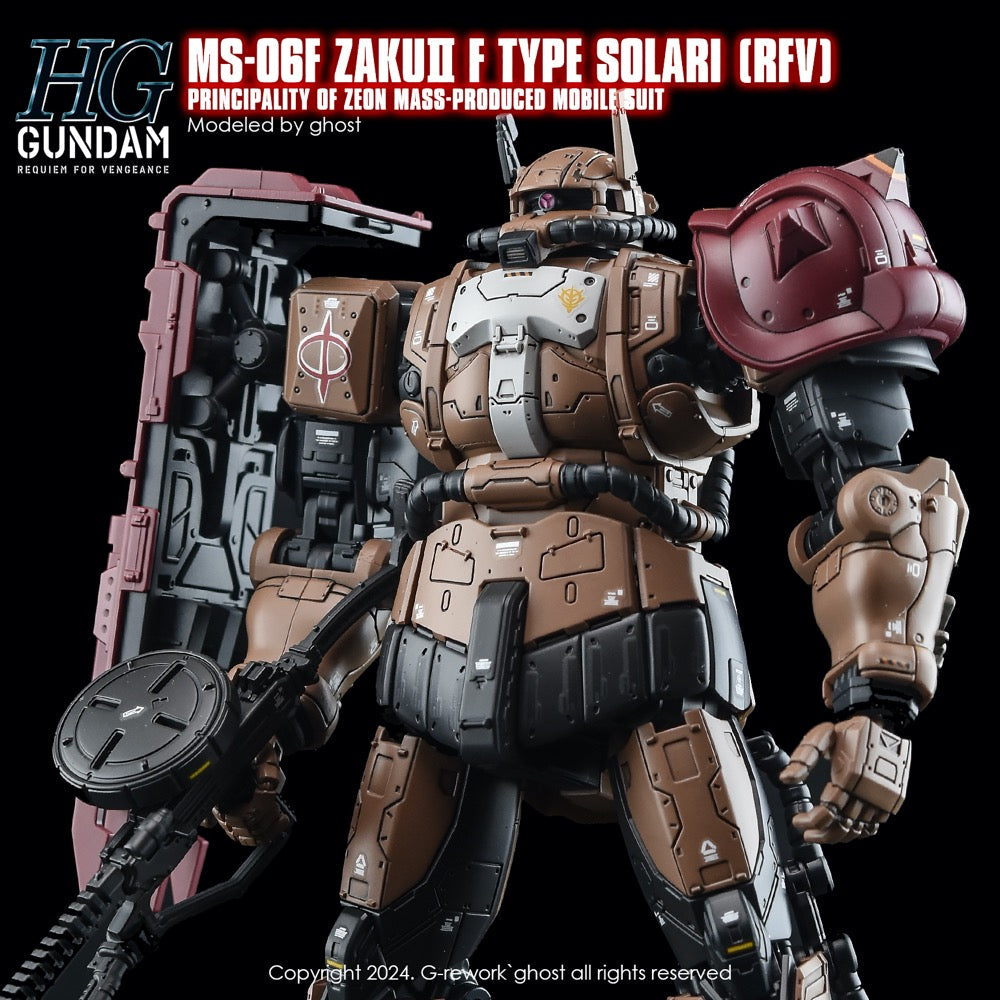 G-Rework CD-H254 Premium Decal for HG Rfv Ms-O6F Zakuii F Type Solari