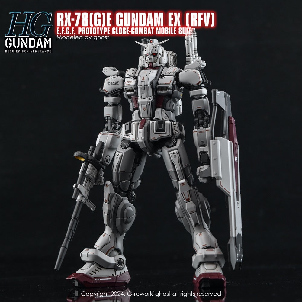 G-Rework CD-H255 Premium Decal for HG Rfv Rx-78Ge Gundam Ex