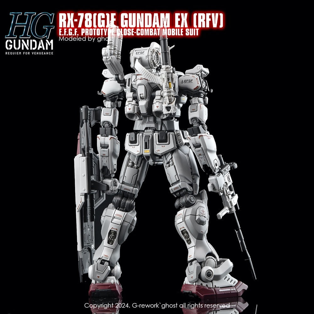 G-Rework CD-H255 Premium Decal for HG Rfv Rx-78Ge Gundam Ex