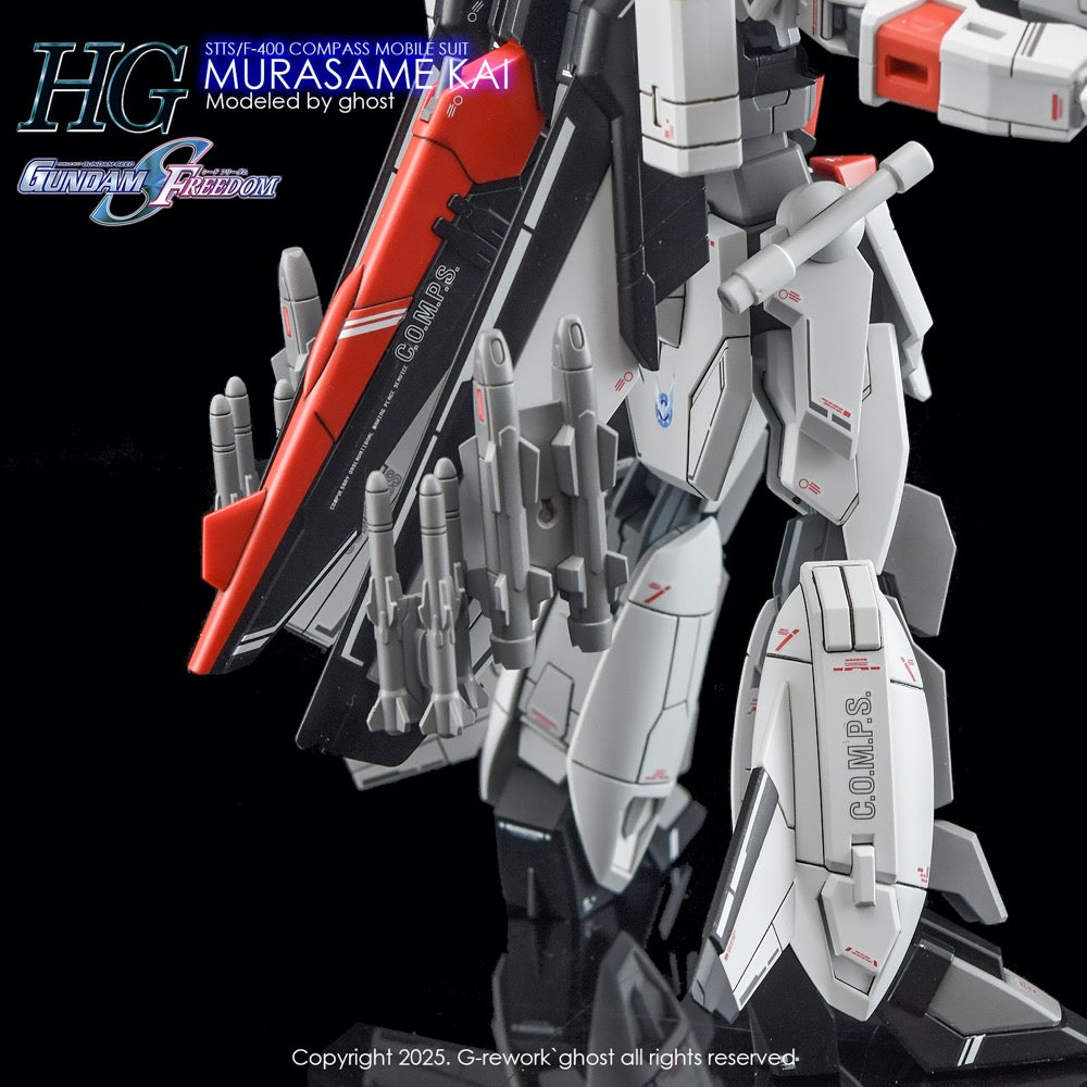 G-Rework CD-H256 Premium Decal for HG Seed Murasame Kai