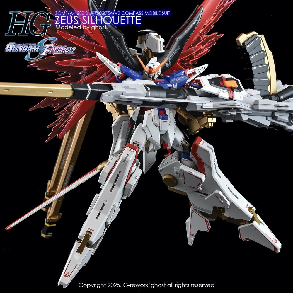 G-Rework CD-H258 Premium Decal for HG Zeus Silhouette