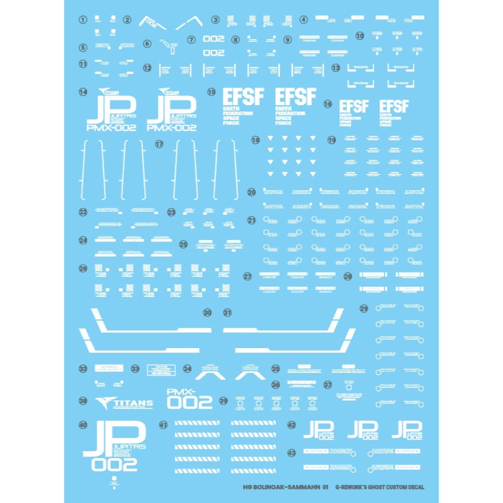 G-Rework CD-H259 Premium Decal for HG Bolinoak-Sammahn