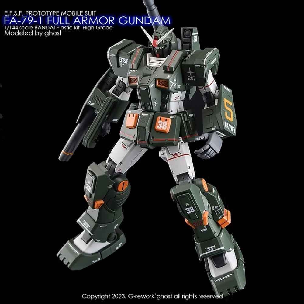 G-Rework CD-HL-FA781 Premium Decal for HG FA-78-1 Full Armor Gundam