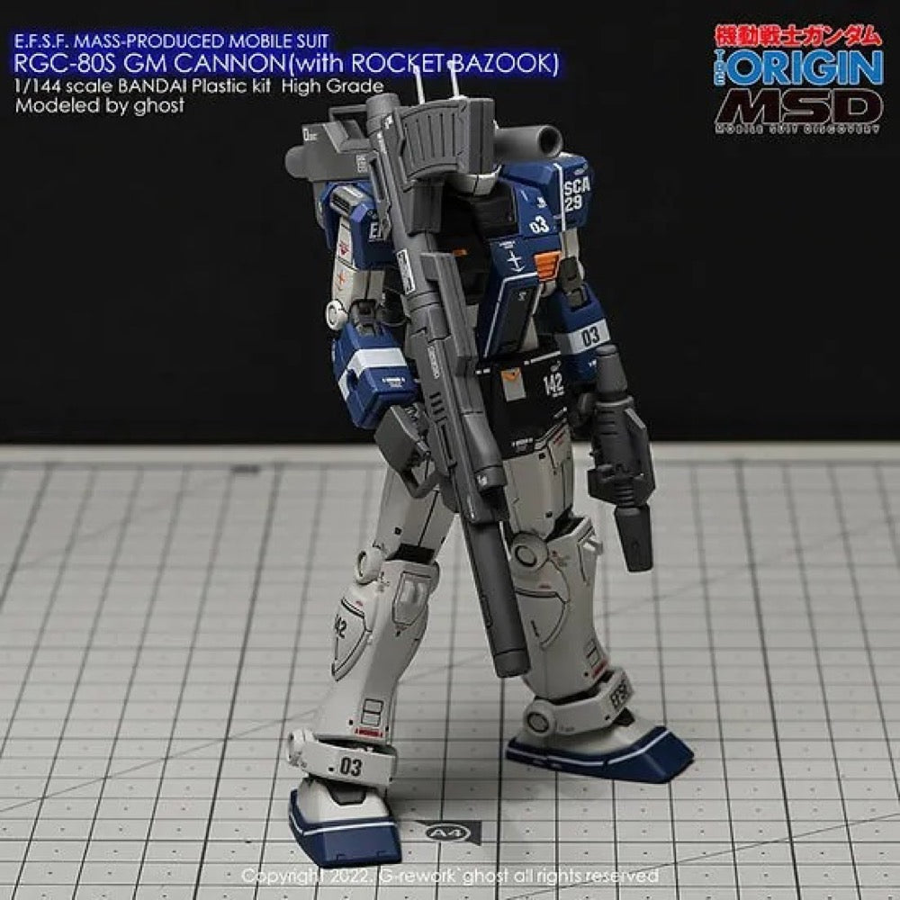 G-Rework CD-HL-GCRB Premium Decal for HG RGc-08S Gm Cannon (Rocket Bazook Type)