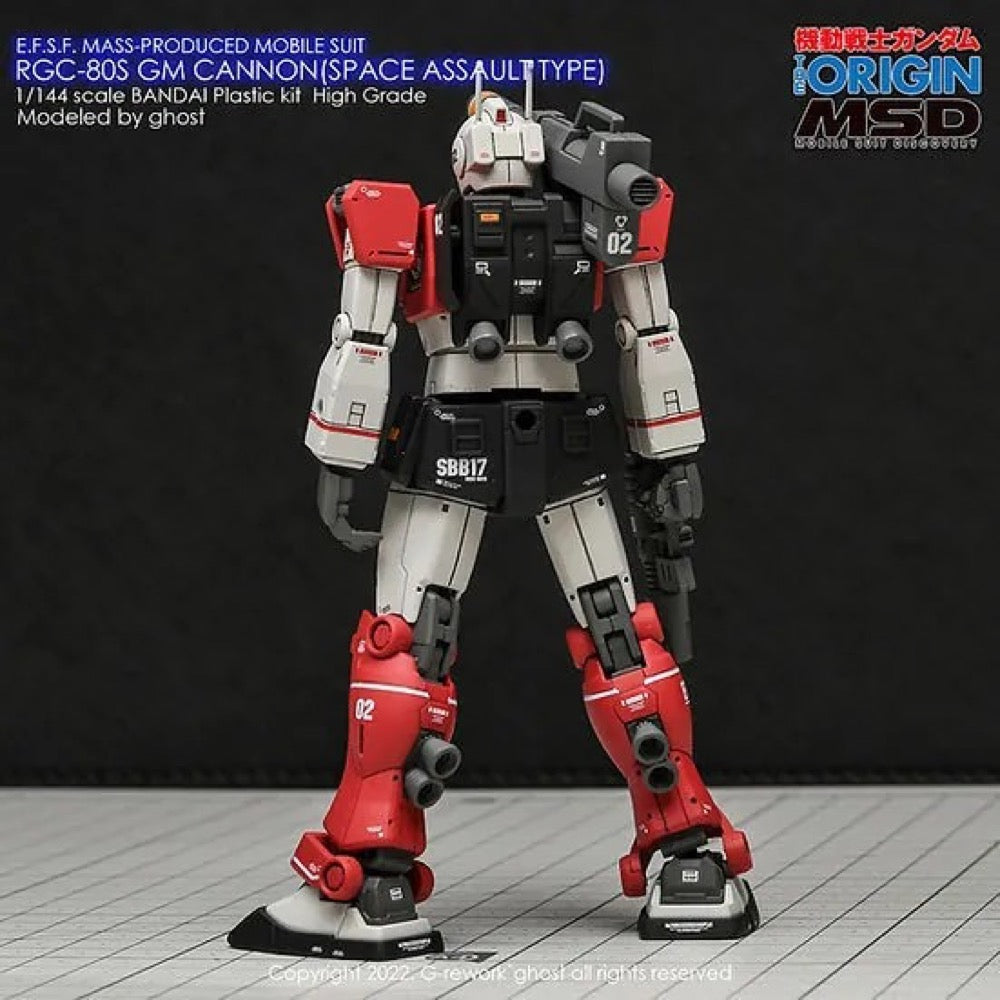 G-Rework CD-HL-GCSA Premium Decal for HG RGc-08S Gm Cannon (Space Assault Type)