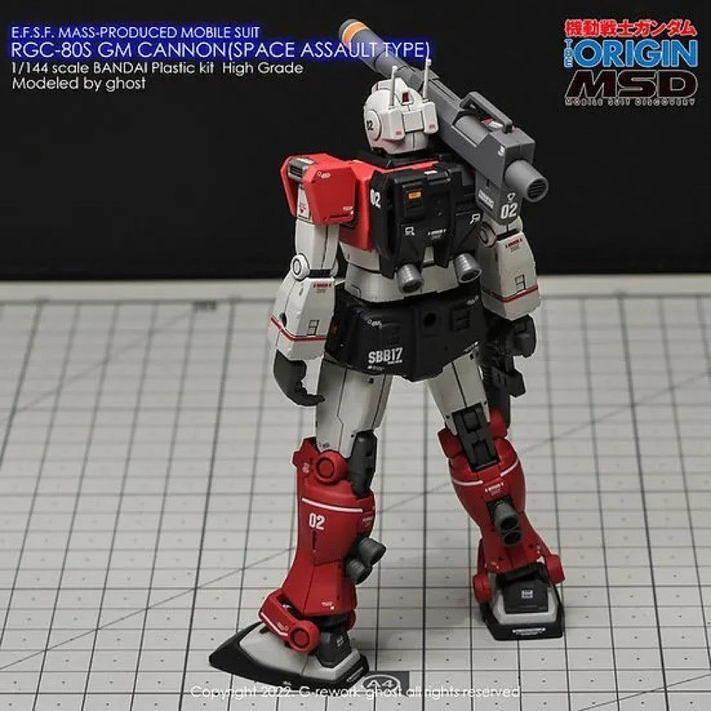G-Rework CD-HL-GCSA Premium Decal for HG RGc-08S Gm Cannon (Space Assault Type)