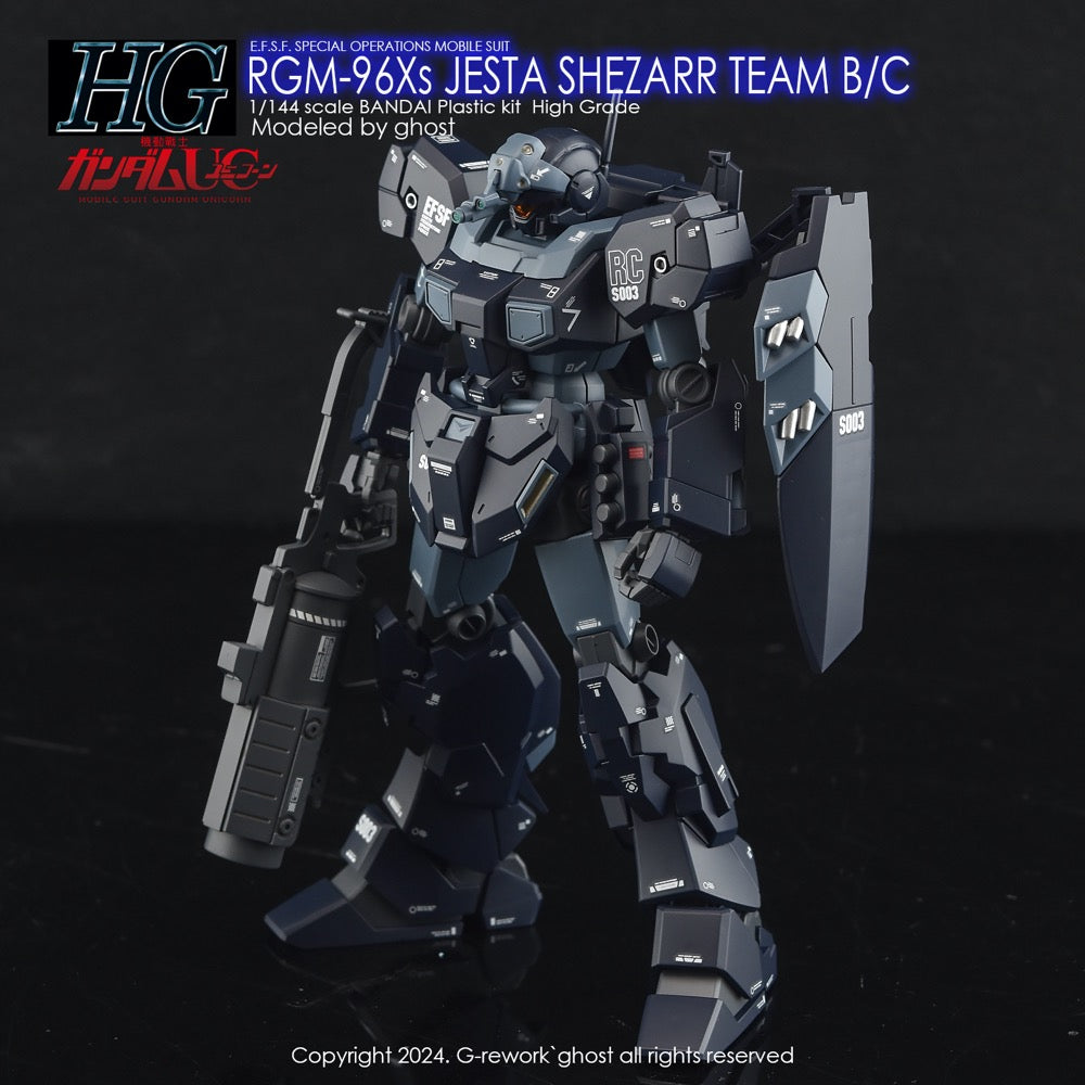G-Rework CD-HL184 Premium Decal for HG RGm-96Xs Jesta Shezarr Type B/C