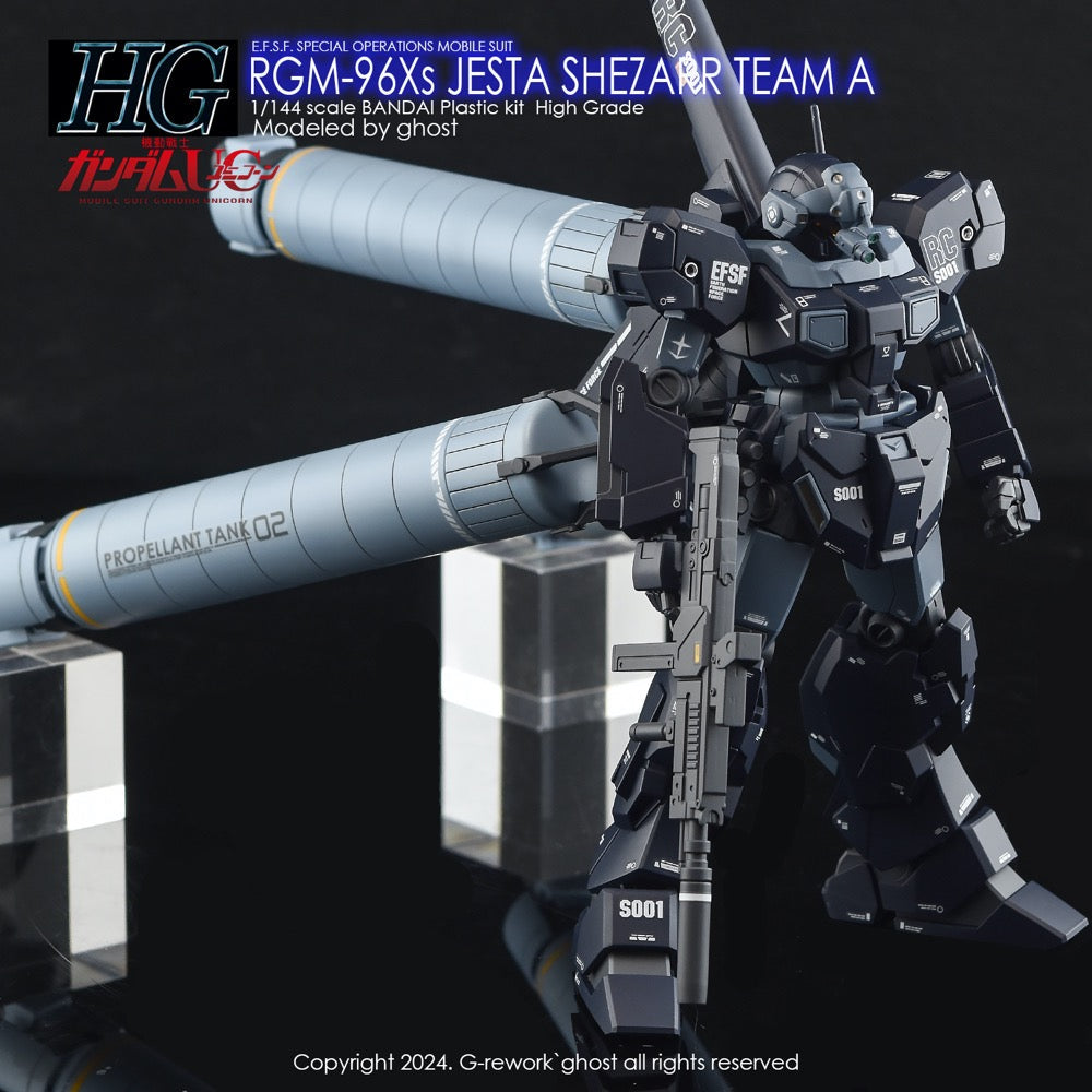 G-Rework CD-HL185 Premium Decal for HG RGm-96Xs Jesta Shezarr Type A