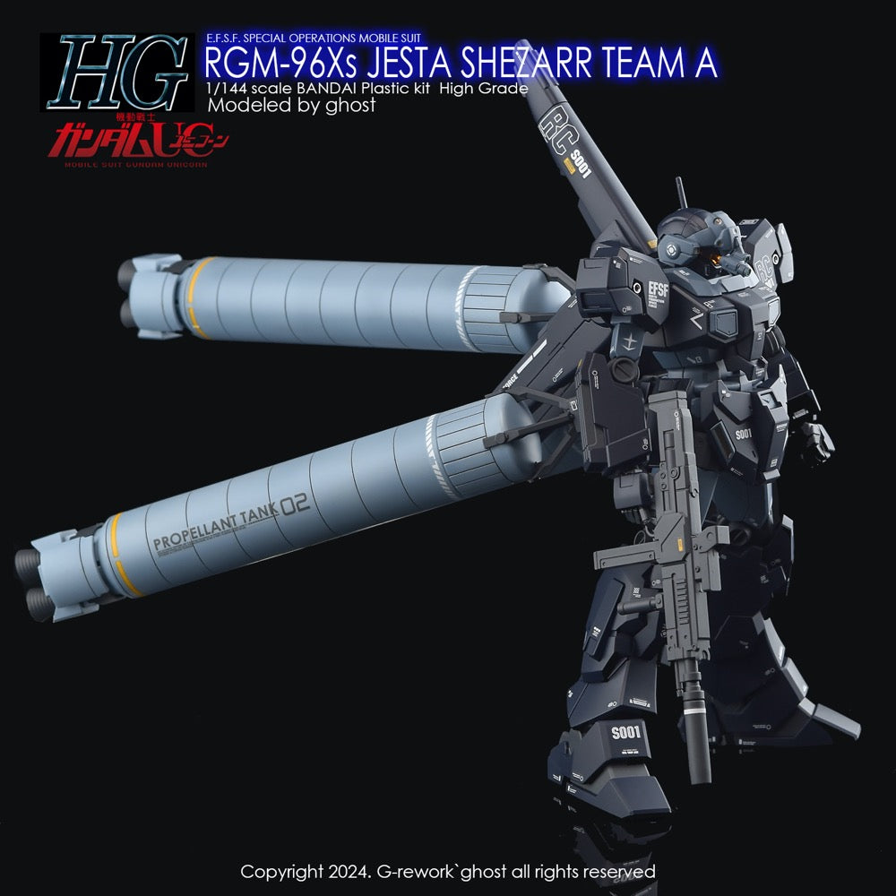 G-Rework CD-HL185 Premium Decal for HG RGm-96Xs Jesta Shezarr Type A
