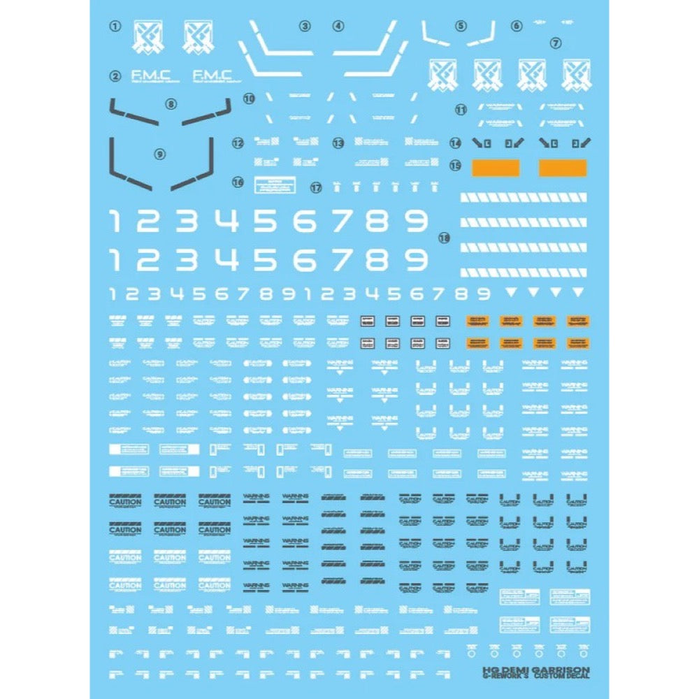 G-Rework CD-HL325 Premium Decal for HG Witch From Mercury Demi Garrison