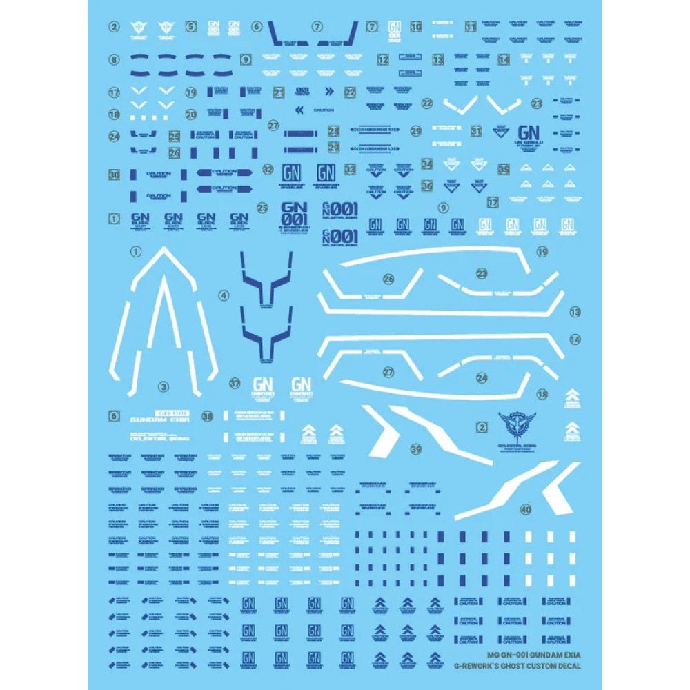 G-Rework CD-M123 Premium Decal for MG Gn-001 Exia