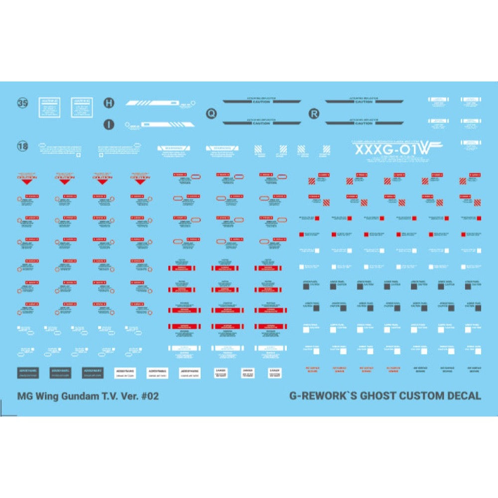 G-Rework CD-M132 Premium Decal for MG Wing Gundam Tv Ver.