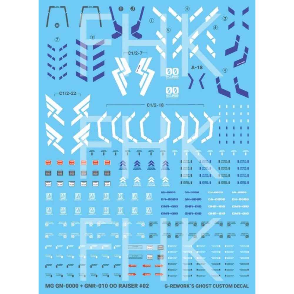 G-Rework CD-M145 Premium Decal for MG OO Gundam OO Raiser