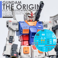 G-Rework CD-M190 Premium Decal for MG The Origin Gundam (Decal V2.0)