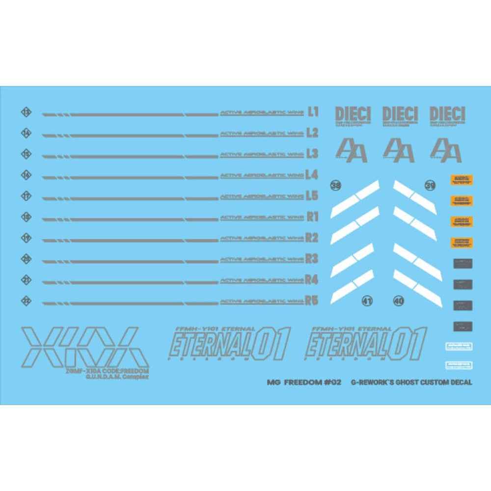 G-Rework CD-M192 Premium Decal for MG Freedom Gundam 2.0