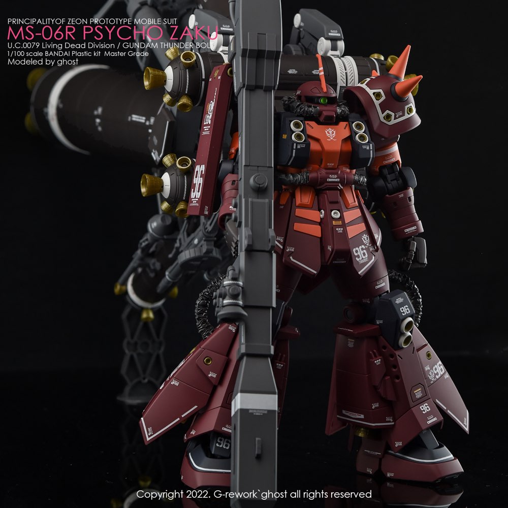 G-Rework CD-M194 Premium Decal for MG Psycho Zaku Thunder Bolt Ver.