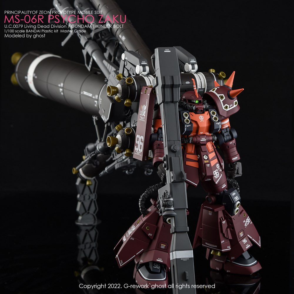 G-Rework CD-M194 Premium Decal for MG Psycho Zaku Thunder Bolt Ver.