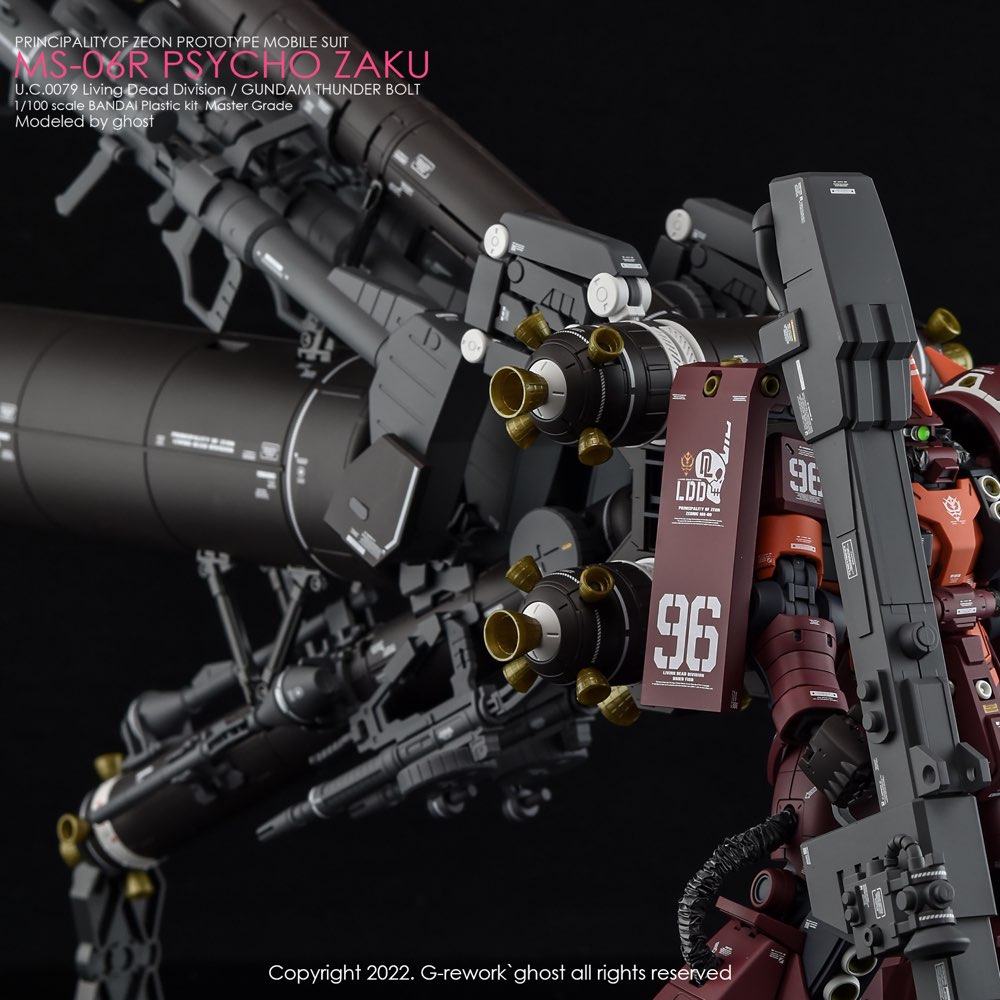 G-Rework CD-M194 Premium Decal for MG Psycho Zaku Thunder Bolt Ver.