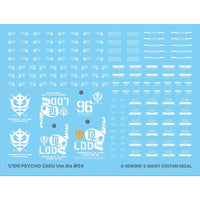 G-Rework CD-M194 Premium Decal for MG Psycho Zaku Thunder Bolt Ver.