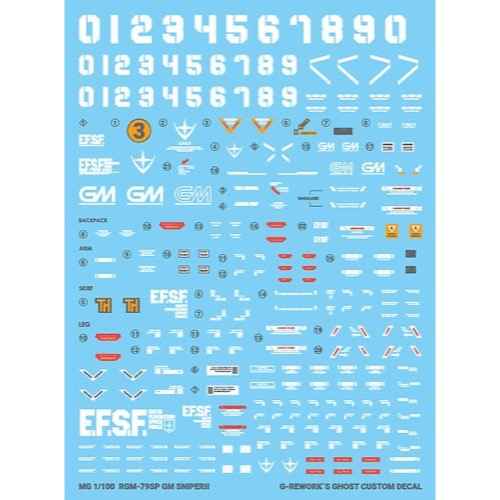 G-Rework CD-M195 Premium Decal for MG RGM-79SP GM Sniper II