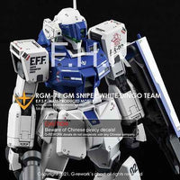 G-Rework CD-M195-W Premium Decal for MG RGM-79SP GM Sniper II [White Dingo]