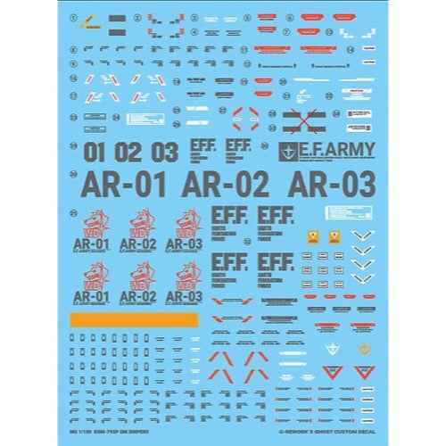 G-Rework CD-M195-W Premium Decal for MG RGM-79SP GM Sniper II [White Dingo]