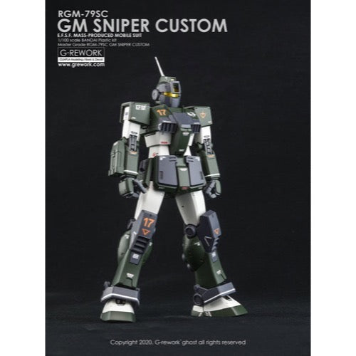 G-Rework CD-M199 Premium Decal for MG RGm-79Sc Gm Sniper Custom
