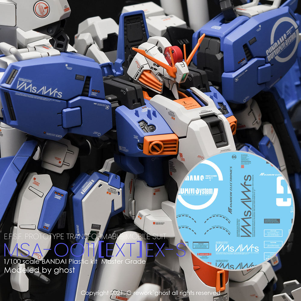 G-Rework CD-M209 Premium Decal for MG Ex-S 1.5