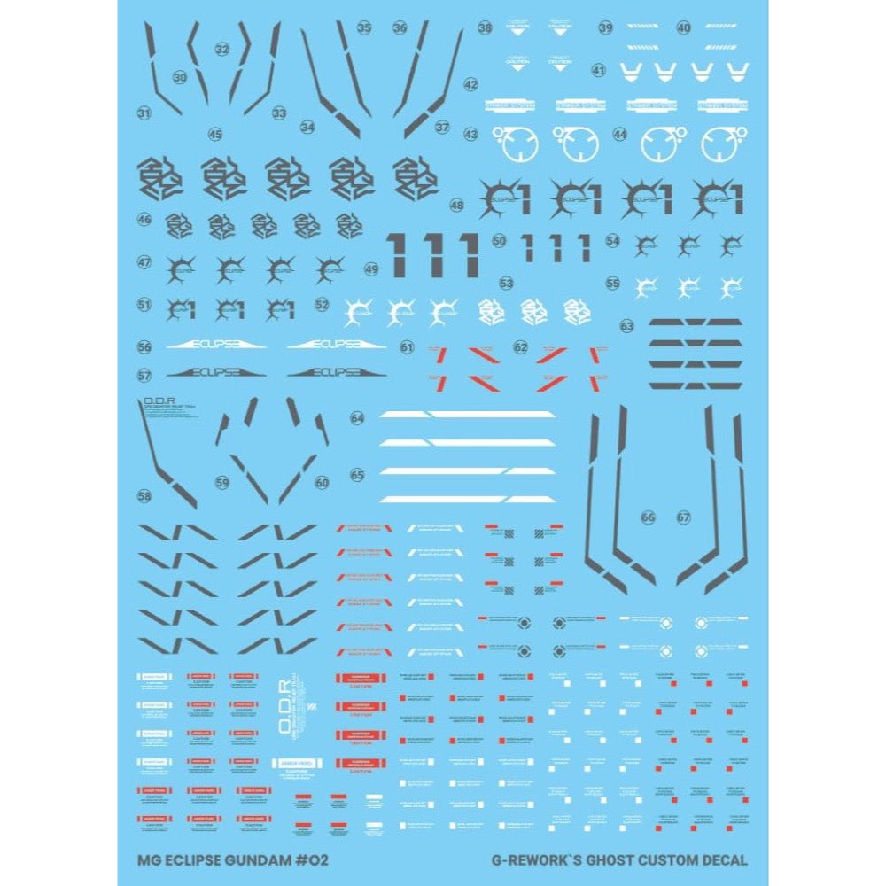 G-Rework CD-M217 Premium Decal for MG Eclipse Gundam