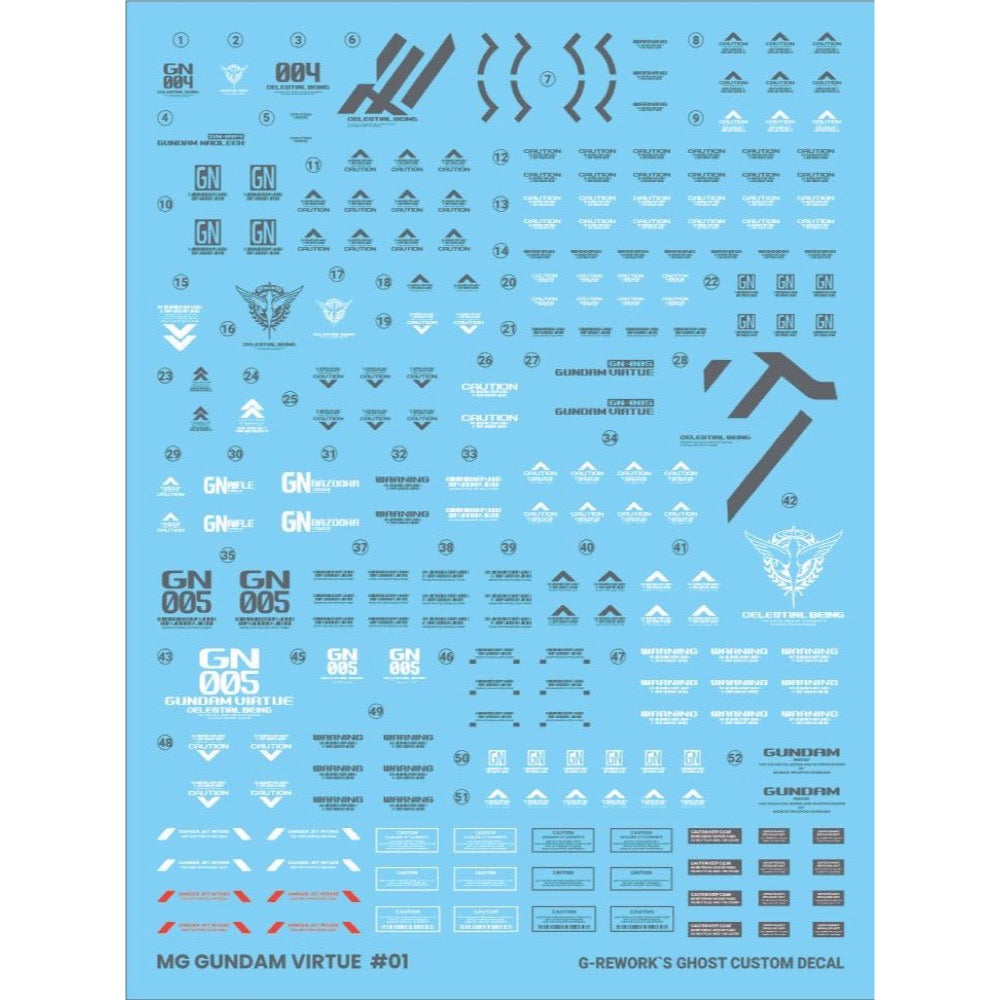 G-Rework CD-M218 Premium Decal for MG Virtue