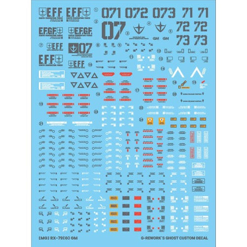 G-Rework CD-M40 Premium Decal for MG RGm-79G Gm Ground Type