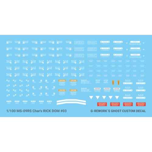 G-Rework CD-M58 Premium Decal for MG Rick Dom 1.5 Char Ver.