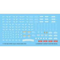G-Rework CD-M58 Premium Decal for MG Rick Dom 1.5 Char Ver.