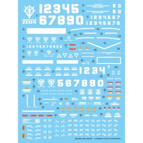 G-Rework CD-M97 Premium Decal for MG Zaku2 2.0 (Decal V2.0)
