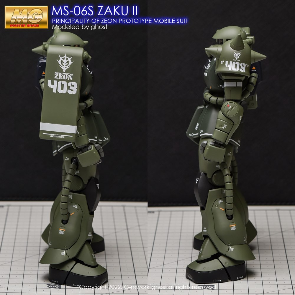 G-Rework CD-M97 Premium Decal for MG Zaku2 2.0 (Decal V2.0)