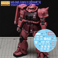 G-Rework CD-M98 Premium Decal for MG Zaku2 2.0 Char(Decal V2.0)